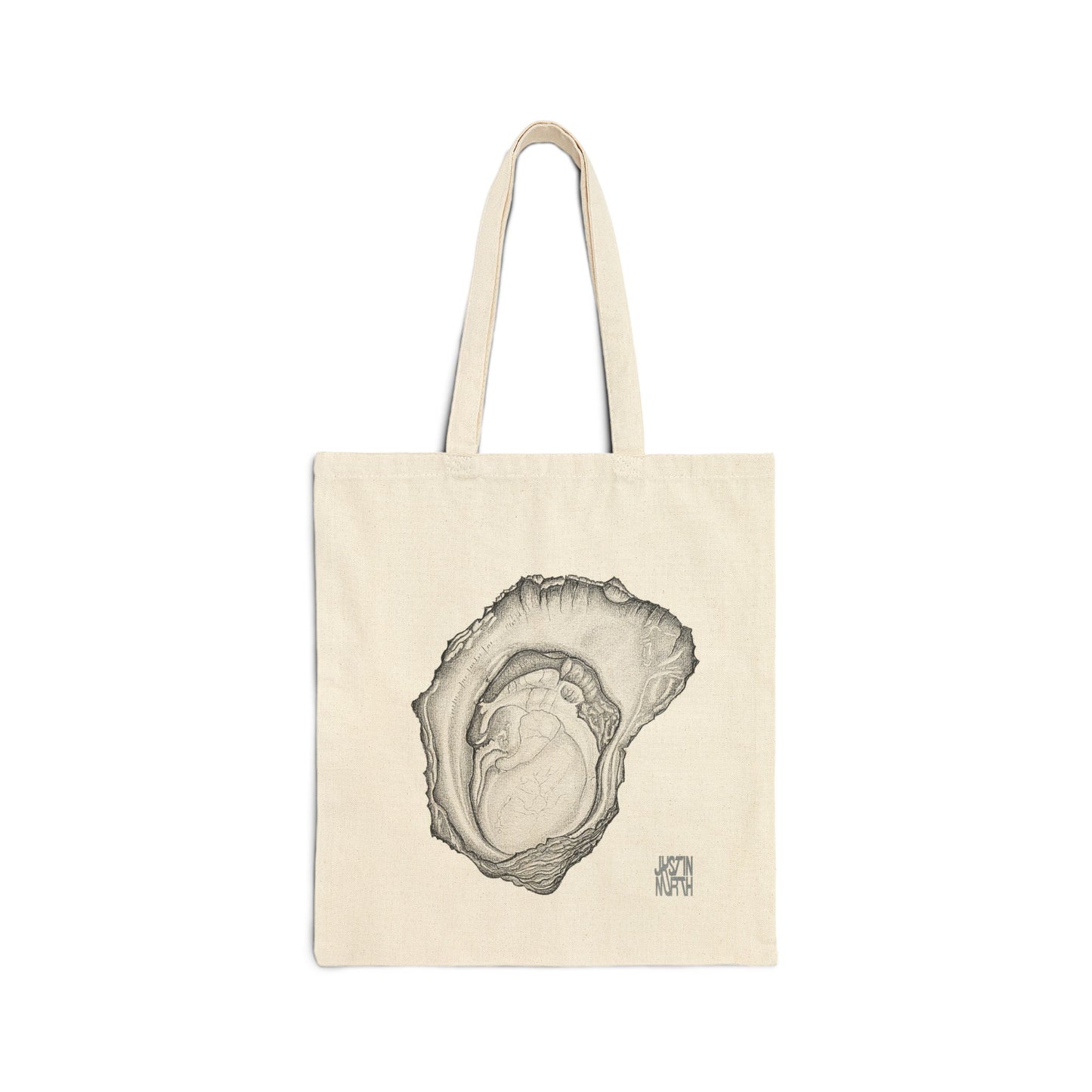 Cotton Canvas Oyster Tote Bag